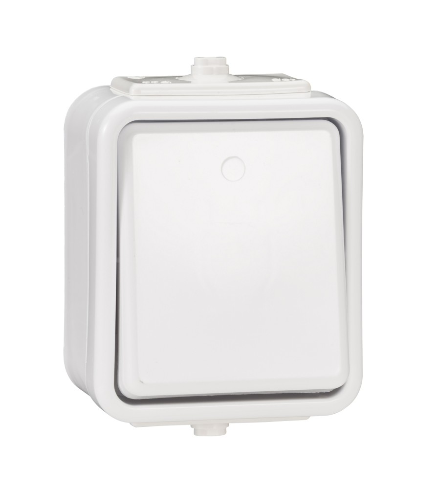 Łącznik 1-biegunowy z podśw. biały