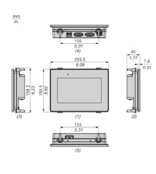 Panel dotykowy 7"W Easy Ethernet model