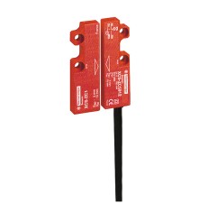 Łącznik krańcowy bezpieczeństwa, magnetyczny, kontaktron 2NC, 16x7x51mm, 24V DC/100mA, przewód 5m, IP66