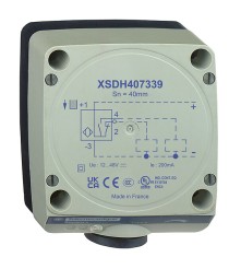 Czujnik indukcyjny, 80x80x40mm, Sn 60nmm, 12..24V DC, 1NO+1NC, PNP, Pg13.5, IP67