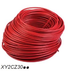 Linka ocynkowana czerwona do wyłączników cięgnowych, długość 15.5 m, Ø 3.2 mm, do XY2C