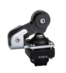 Głowica z tworzywa i stali, trzpień stalowy wciskany dźwignią z tworzywa, rolka z tworzywa, do XCKL, XCKM, XCKS