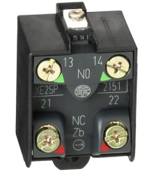 Blok styków, snap action, 1NC+1NO, kompatybilny z korpusami XCKD, XCKJ, XCKL, XCKM, XCKP, XCKS, XCR