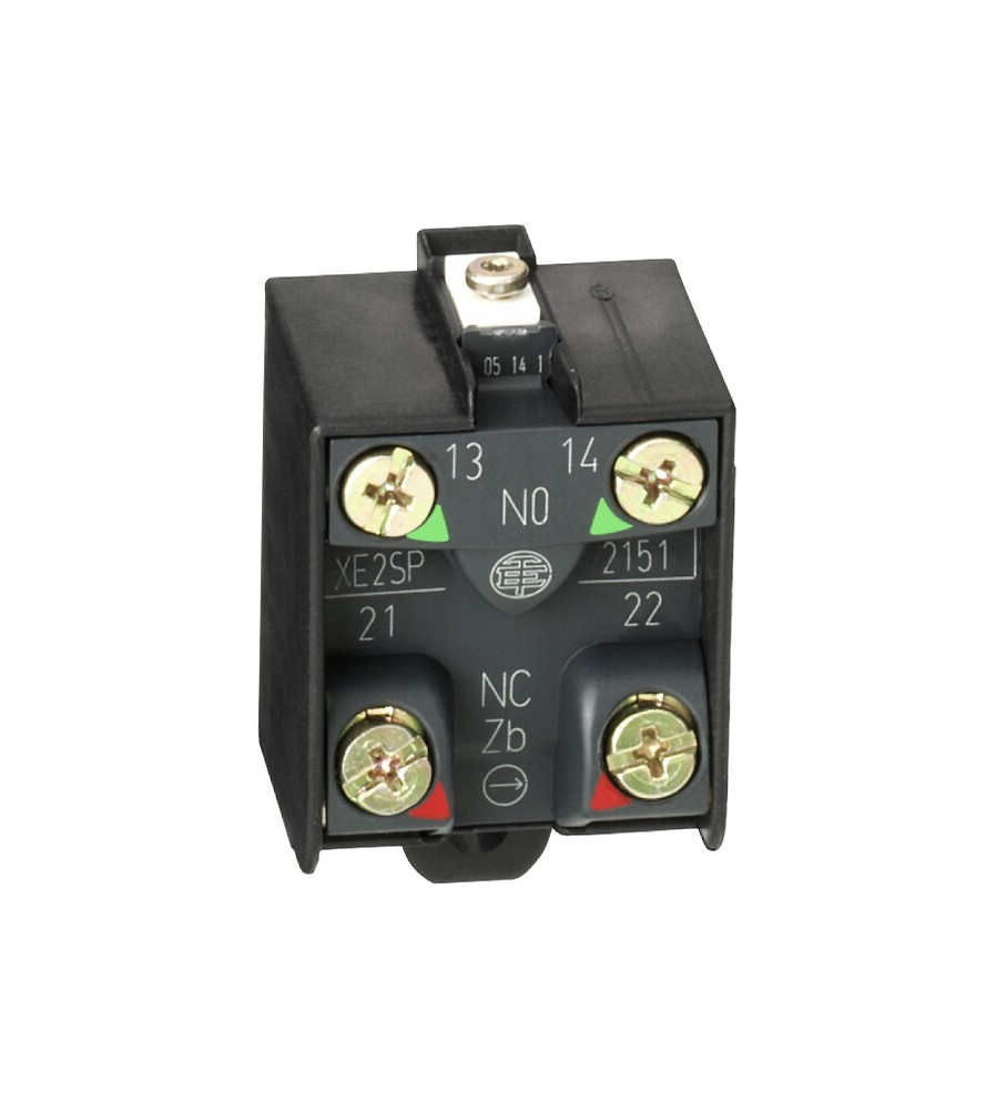 Blok styków, snap action, 1NC+1NO, kompatybilny z korpusami XCKD, XCKJ, XCKL, XCKM, XCKP, XCKS, XCR