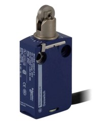 Łącznik krańcowy miniaturowy, trzpień z rolką stalową, snap action, 1NO+1NC, z przewodem 1m, IP66, IK06