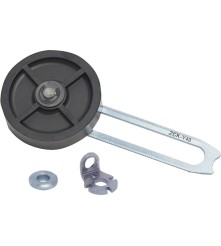 Dźwignia stalowa o regulowanej długości, rolka z tworzywa Ø50mm, do XCKL, XCKM, XCKS