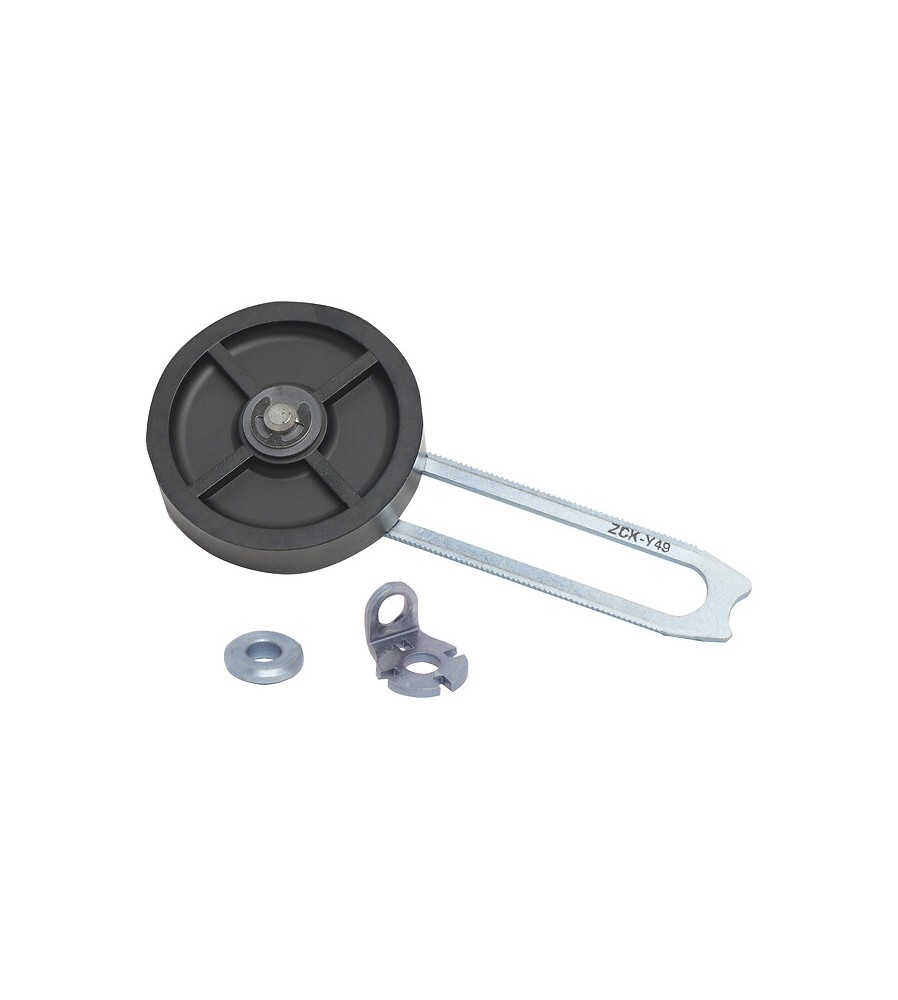 Dźwignia stalowa o regulowanej długości, rolka z tworzywa Ø50mm, do XCKL, XCKM, XCKS