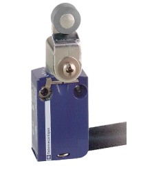 Łącznik krańcowy miniaturowy, dźwignia z rolką stalową, snap action, 1NO+1NC, z przewodem 1m, IP66, IK06