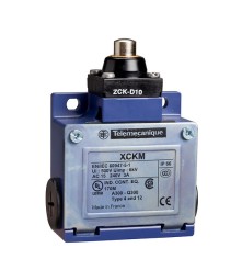 Łącznik krańcowy, trzpień stalowy, snap action, 1NO+1NC, M20, IP66, IK05