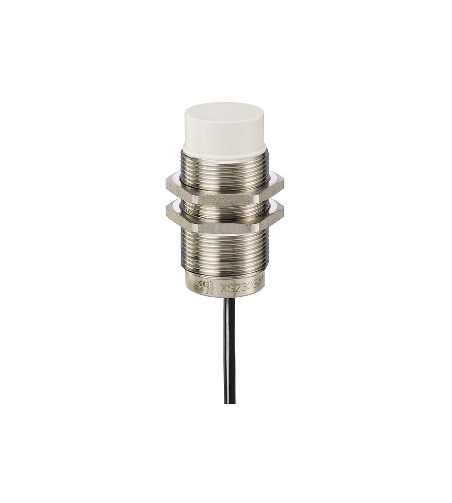 Czujnik indukcyjny cylindryczny M30, dł. 63 mm, stal nierdzewna, Sn 22mm (15..40 mm), 24..240V AC/DC, 1NO, 2-wires 2 m, IP68
