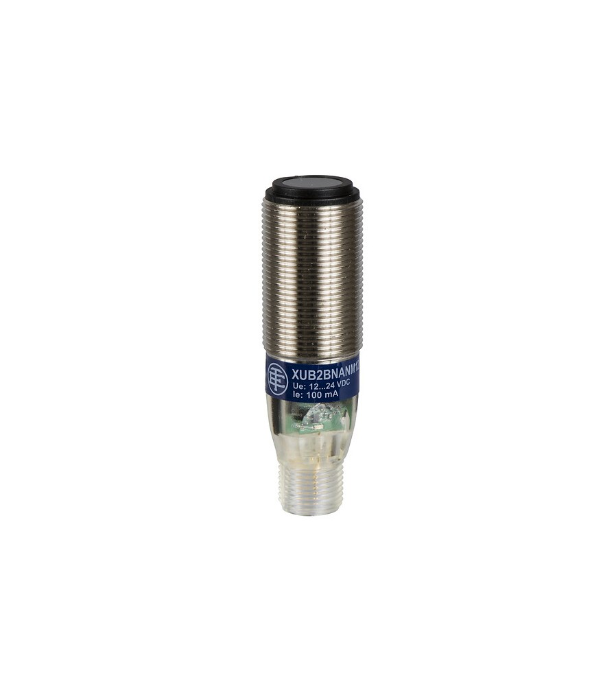 Czujnik fotoelektryczny cylindryczny M18, odbiornik, Sn 15 m, 12..24V DC, 1NO PNP, 3-wires, złącze M12 męskie 4 pins, IP65
