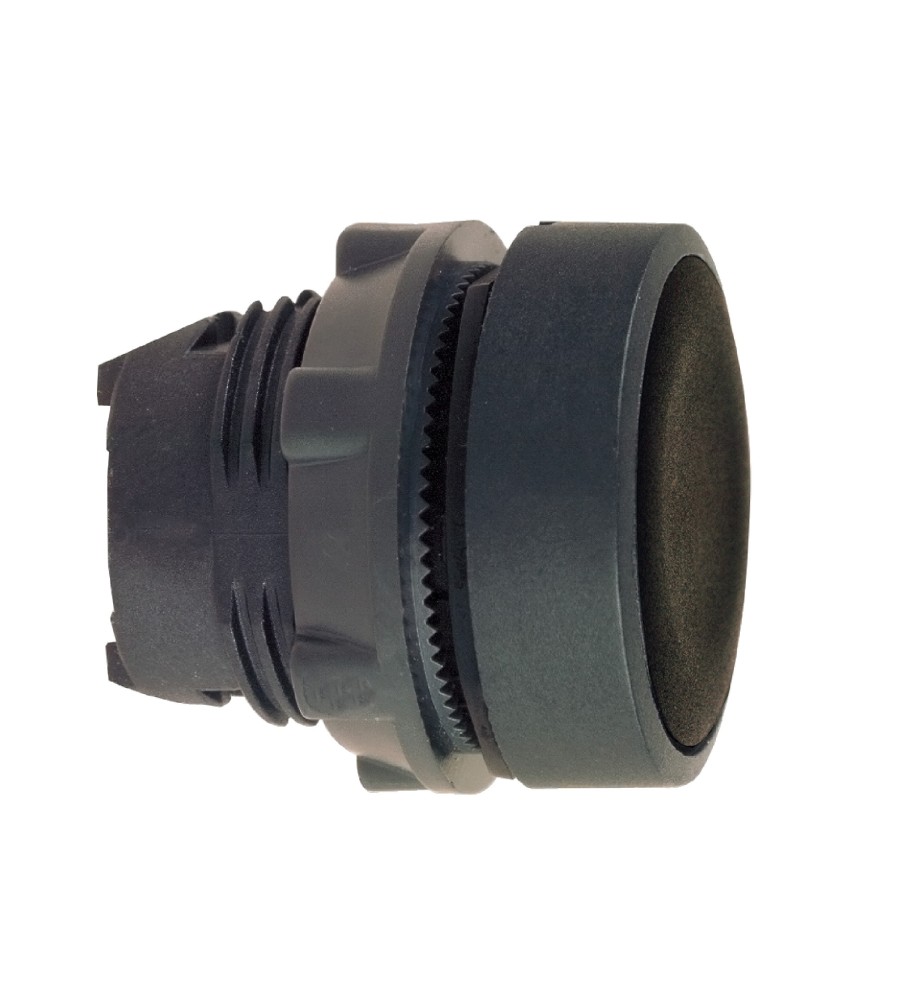 Harmony XB5 Główka przycisku płaskiego plastikowego z samopowrotem, czarna bez oznaczenia