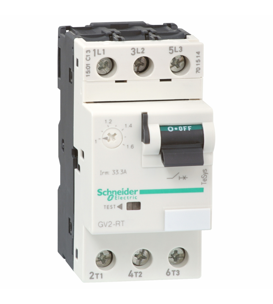 Wyłącznik silnikowy TeSysGV2 napęd dźwigniowy 1,6-2,5A 0,75kW zaciski skrzynkowe