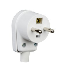 Wtyczka z/u, boczne wyprow przewodu bi WB-6