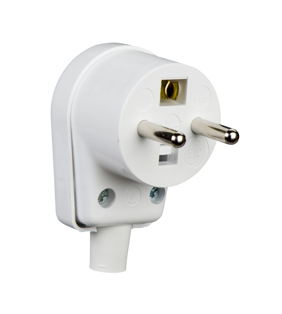 Wtyczka z/u, boczne wyprow przewodu bi WB-6