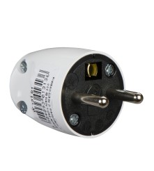 Wtyczka z/u, proste wyprow przewodu bi