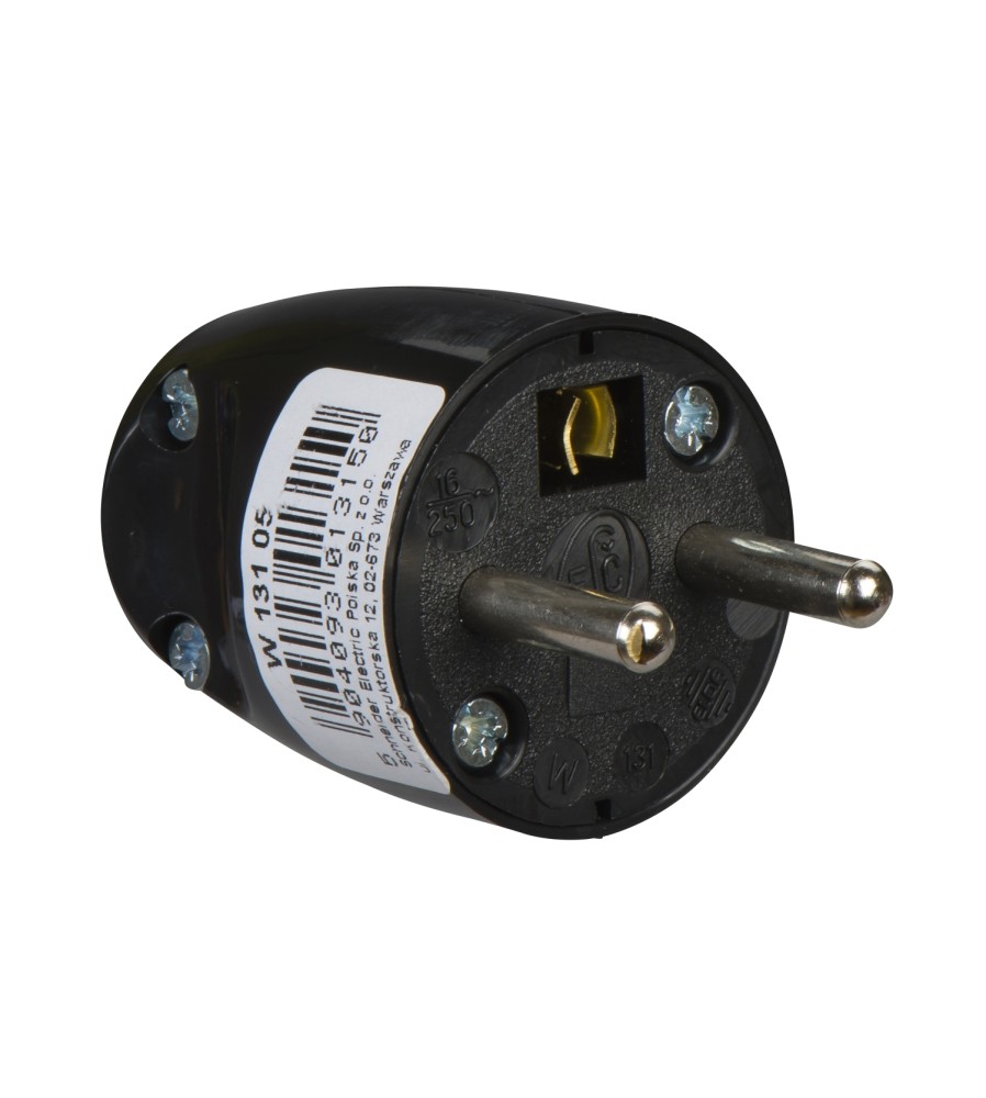 Wtyczka z/u, proste wyprow przewodu cz