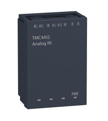 Modicon M241, kaseta we/wy, 2 wejścia analogowe prądowe/napięciowe, zaciski śrubowe