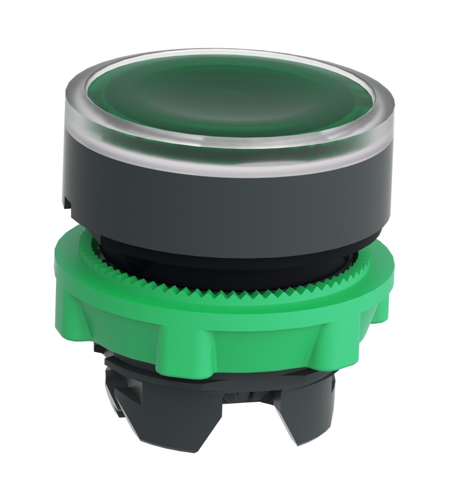 NAPĘD PRZYCISKU PUSH-PUSH KR.LED ZIELONY