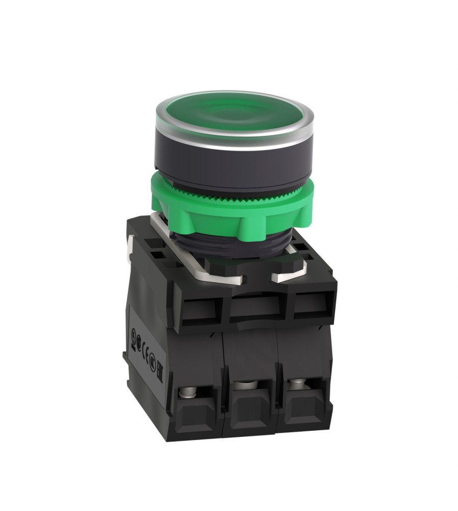 PODŚ.PRZYCISK KRYTY LED NO+NZ ZIEL. 24V AC/DC, 50/60 Hz