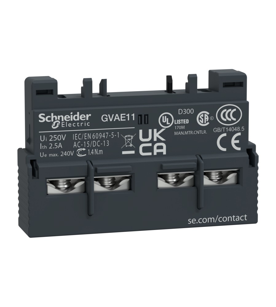 BLOK ZESTYKÓW BEZZWŁOCZNYCH 1NZ1NO MONT.PRZÓD