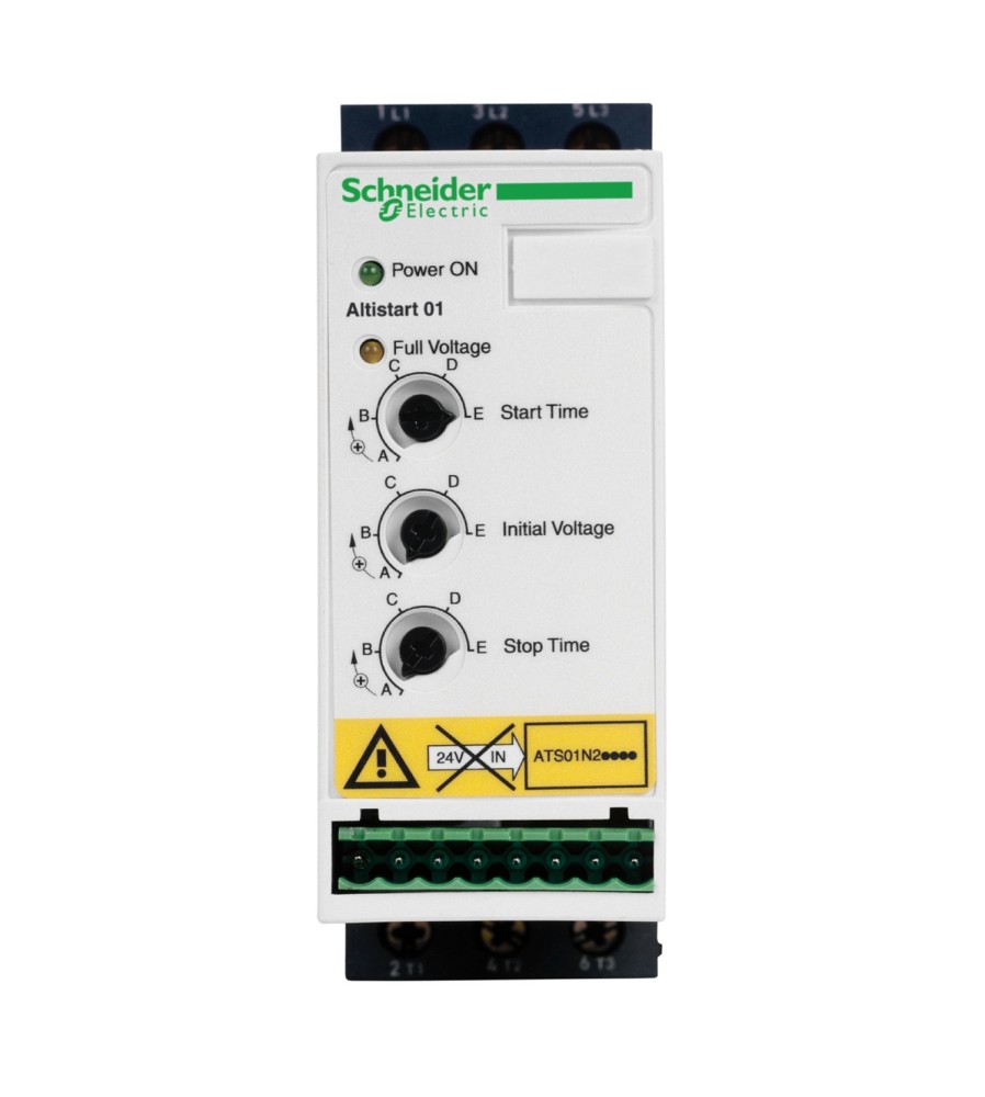 ROZR 3F/380-415VAC 6A ŁAG ROZ/ZAT Układ łagodnego rozruchu ATS01 3-fazowe 380/415VAC 50/60Hz 3kW 6A IP20