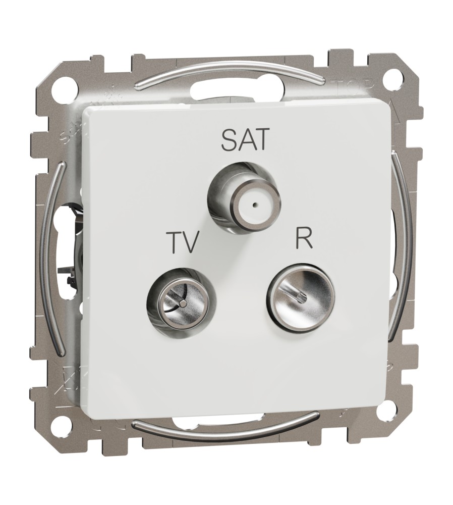Sedna Design & Elements, gniazdo R/TV/SAT końcowe (4dB), białe