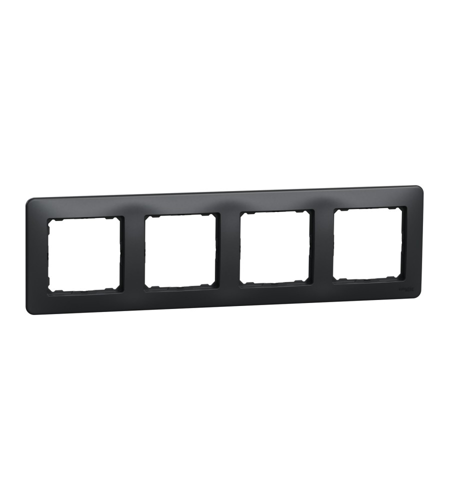 Sedna Design, ramka 4-krotna, czarny antracyt