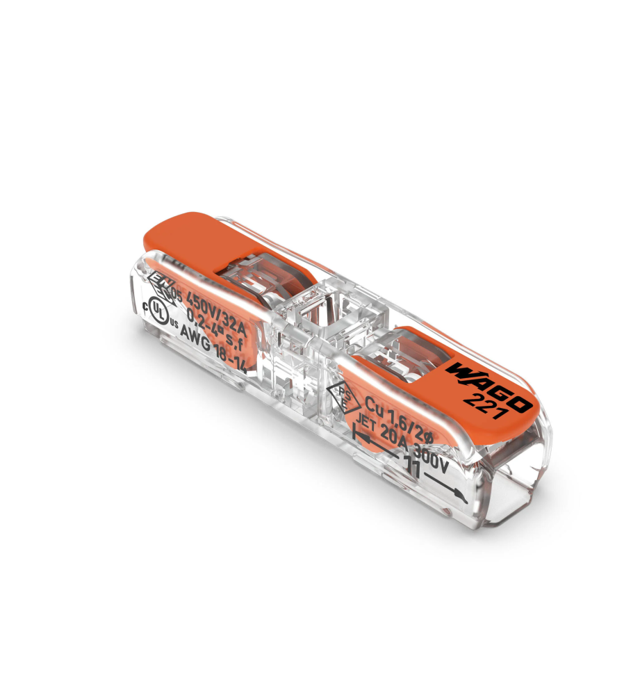 WAGO ZŁĄCZKA INSTALACYJNA PRZELOTOWA 221-2411