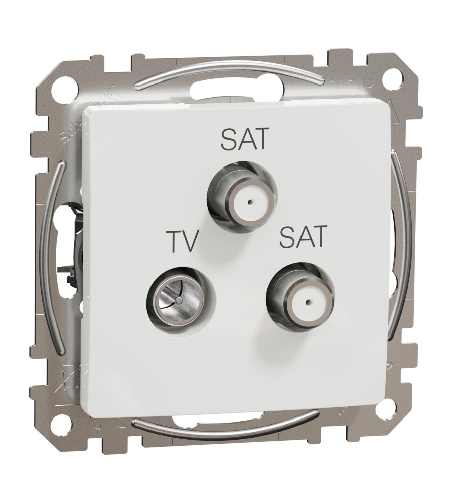 Sedna Design & Elements, gniazdo TV/SAT/SAT końcowe (4dB), białe