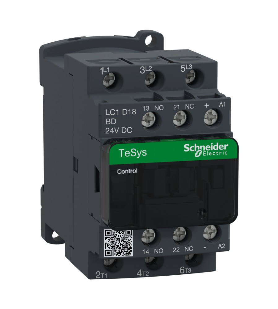 STYCZNIK LC1D18BD D 3P AC3-18A,NZ+NO,24V DC